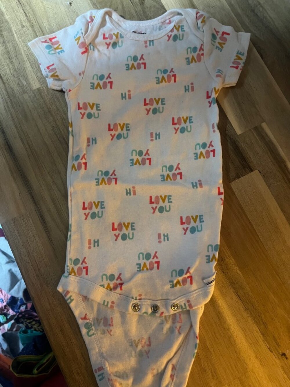 Gerber's Organic "Love You" Onesie